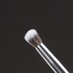 Цена за 2 шт. Кисть для макияжа глаз PREMIUM, для сухих текстур, 17 см, чёрная