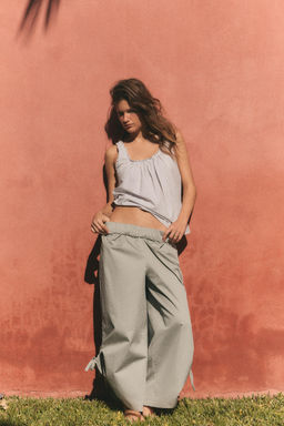 PANTAL?N CULOTTE BAJO AJUSTABLE / Gris?ceo - Zara фото 9