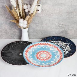 Блюдо круглое 27 см керамика / KR5 /уп 36/