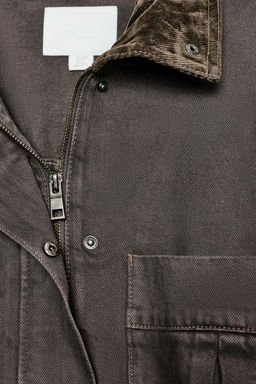 CORDUROY COLLAR JACKET - Zara фото 8