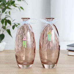 Ваза Волшебные мгновения, d=4 см, 21.5?8 см, стекло, дымка