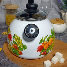 Чайник для плиты 3,0л 1RC12 белосн. со св. Granada