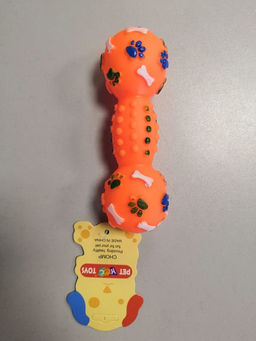 Игр. д/соб. винил Гантелька большая 12 см. ЗооОпт BB-A31-056