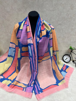 Легкий платок на голову и шею, мультицвет