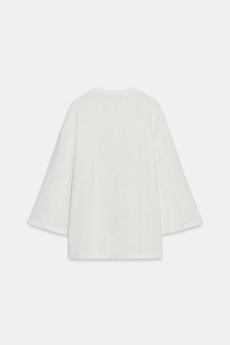 OVERSIZED KNITTED T-SHIRT - Zara фото 8