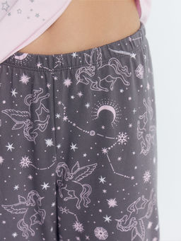 Комплект для девочек (футболка, брюки) розово-серая с созвездиями - Mark formelle фото 7