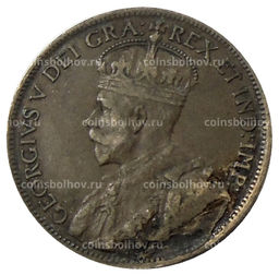 Монета 1 цент 1916 года Канада