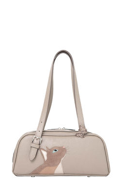 Сумка с аппликацией ДС-642-352 капучино