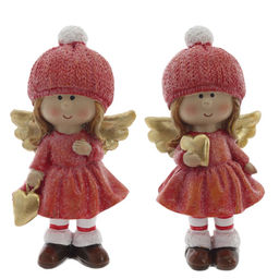 Фигурка декоративная "Ангел", L5,5 W4,5 H11 см, 2в.