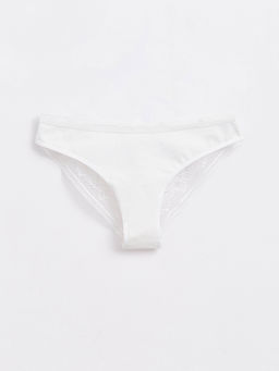 CONTE Трусы бикини из хлопка с кружевом LIGHT DAY LB 1271 off-white
