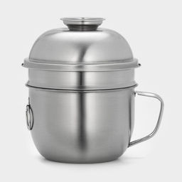 Набор посуды Турист, 3 предмета: кружка 1.35 л, миска 650 мл, тарелка 300 мл, нержавеющая сталь, хромированный