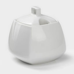 Сахарница с крышкой Wilmax Ilona, 340 мл, фарфор, белая