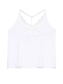 CONTE Топ из бамбукового полотна с кружевом COMFORT LOUNGEWEAR COMFORT LOUNGEWEAR LHW 989 white