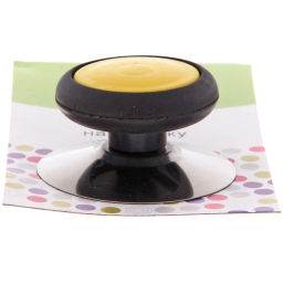 Цена за 5 шт. УЦЕНКА Ручка для крышки 6*3см кухонная, желтая