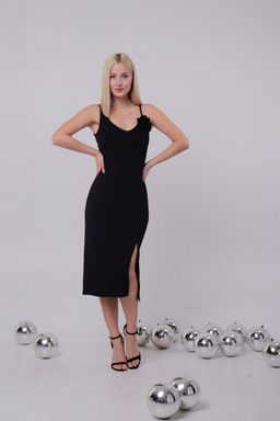 11291 Платье вечернее чёрное - Martichelli фото 5