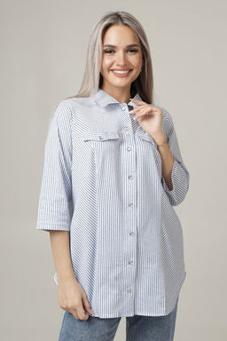 Блузка женская БЖ-67 (кулирка) Белая