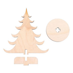 Цена за 5 шт. Модель из дерева «Ёлка сборная №2»