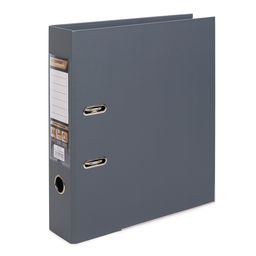 Expert Complete Регистратор PVC, 2-х стороннее покрытие, мет.уг. 75 мм 50 шт. Premier A4 арочный механ. (разб.) лён серый ЕС100162015