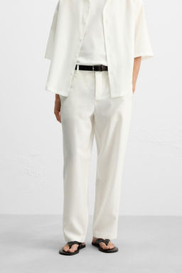 LYOCELL BLEND TROUSERS - Zara фото 2