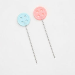 Цена за 12 шт. Булавки для квилтинга «Пуговица», 46 мм, 20 шт., разноцветные