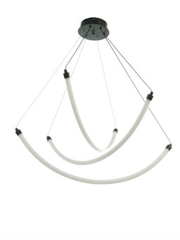 Светильник потолочный BayerLux «Крайс», 3хLED, 54 Вт, 3000К, чёрный, 70×70×34-184 см