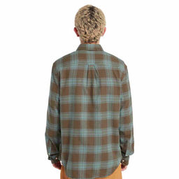 Мужская рубашка Timberland Shirt Tartan S/cell зеленая  фото 3