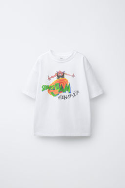 CAMISETA ILUSTRACI?N SPACE JAM & X DYLAN?S T-SHIRT CLUB X ZARA / Blanco