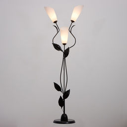 Торшер напольный BayerLux «Симпл», 3×40 Вт, E27, черный, 55×30×155 см