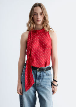 Top de seda con cuello de pa?uelo - H&m фото 2