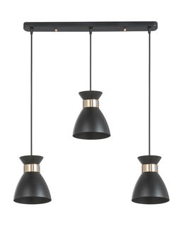 Светильник подвесной TR8469, 3хE27, 60 Вт, 55×13.5×100 см, чёрный