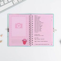 Анкета в твердой обложке на замочке Анкета енотик, А6 40 л - Artfox фото 8