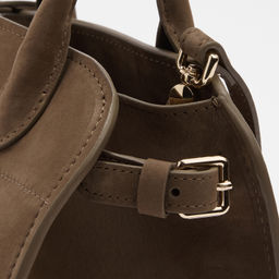 Женская сумка с ручками CALZETTI ASHLEY MINI Артикул 4250254, серовато-коричневый  фото 4