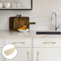 Ручка-скоба мебельная CAPPIO RS1401, м/о 224 мм, цвет сатиновое золото