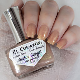 El Corazon 423/2041 active Bio-gel Shimmer бежевый с золотым