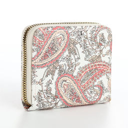 Кошелёк женский на молнии с ремешком, белый