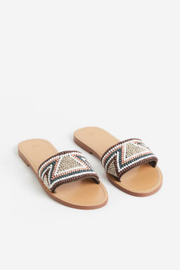 Sandalias de piel con cuentas - H&m фото 2