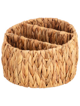 Корзина плетеная 25*25*19 см, с 3-мя секциями, водный гиацинт