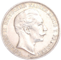 Монета 3 марки 1910 года А Германия (Пруссия)