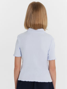 Поло для девочек в нежно-голубом цвете - Mark formelle фото 3