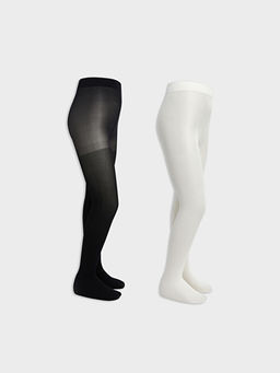 Basic ?nce K?z ?ocuk K?lotlu ?orap 2li