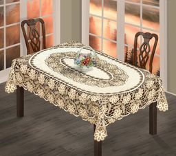 Скатерть арт. 241950/150/3, прямоугольная, размер 150 см х 220 см, цвет кремово-золотистый