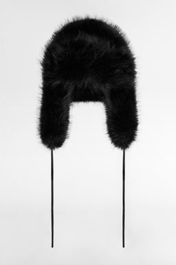 FAUX FUR AVIATOR HAT - Zara фото 10