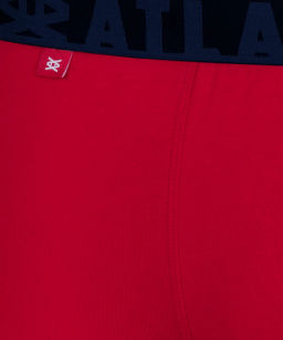 ATLANTIC 3MH-174 Трусы шорты New Sport - набор 3 шт. темно-синий + красный + темно-голубой  фото 3