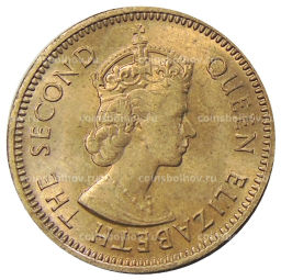 1/2 цента 1955 года Британские Восточные Карибы