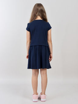 CRB wear / CWKG 63934-41 Платье для девочки,темно-синий  фото 2