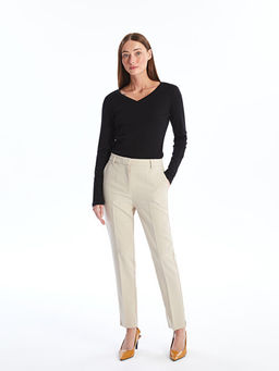 V Yaka D?z Uzun Kollu Kad?n Ti??rt - Waikiki фото 2