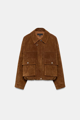 CAZADORA BOMBER 100% PIEL / whiskey - Zara фото 11
