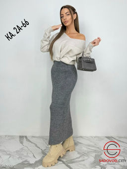 Юбка женская из шерсти - Bruno фото 3