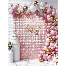 Панель с пайетками для фотозоны 30*30см золотая - Simaland фото 7