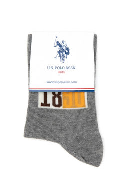 Erkek _ocuk Gri Melanj Soket _orap - U.s. polo assn фото 8